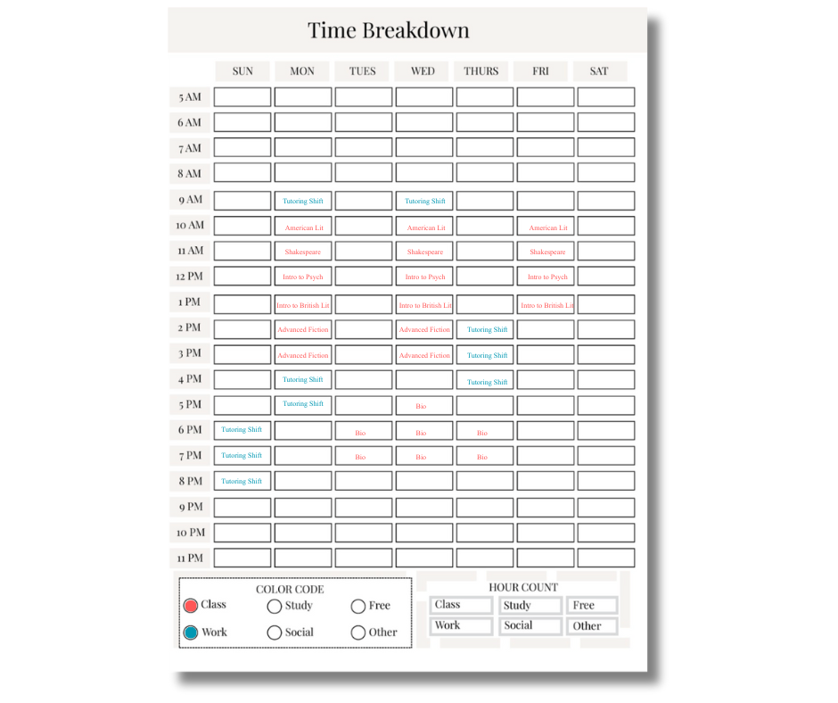 Ultimate College Girl Planner