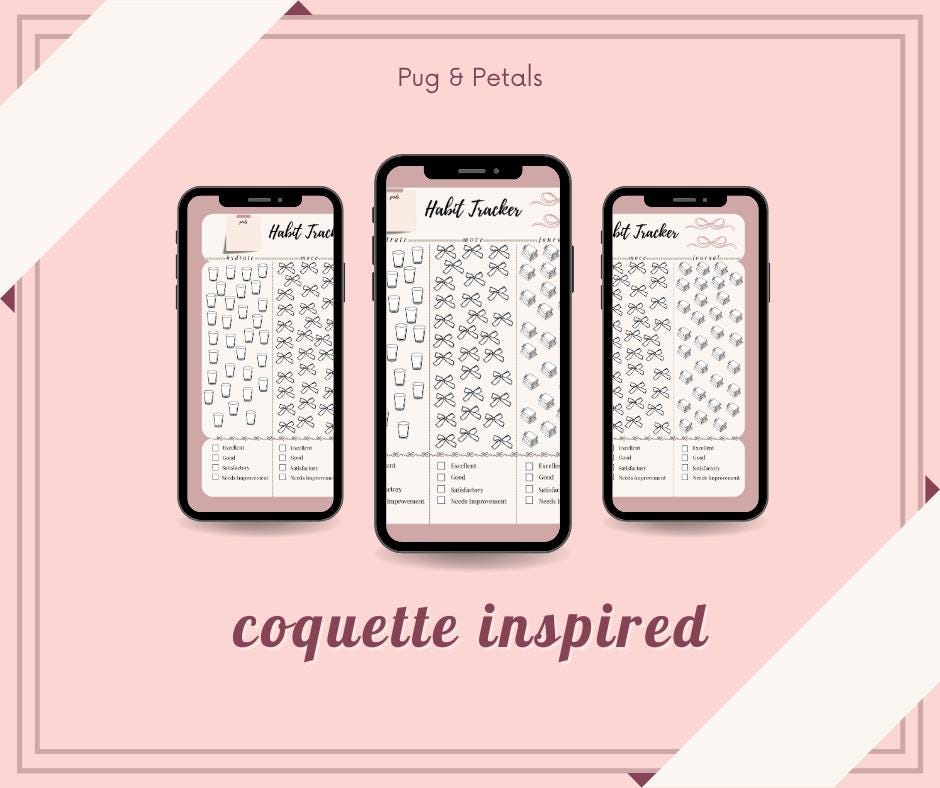 Habit Tracker Printable | Color Your Progress | Monthly Habit Tracker PDF | Soft