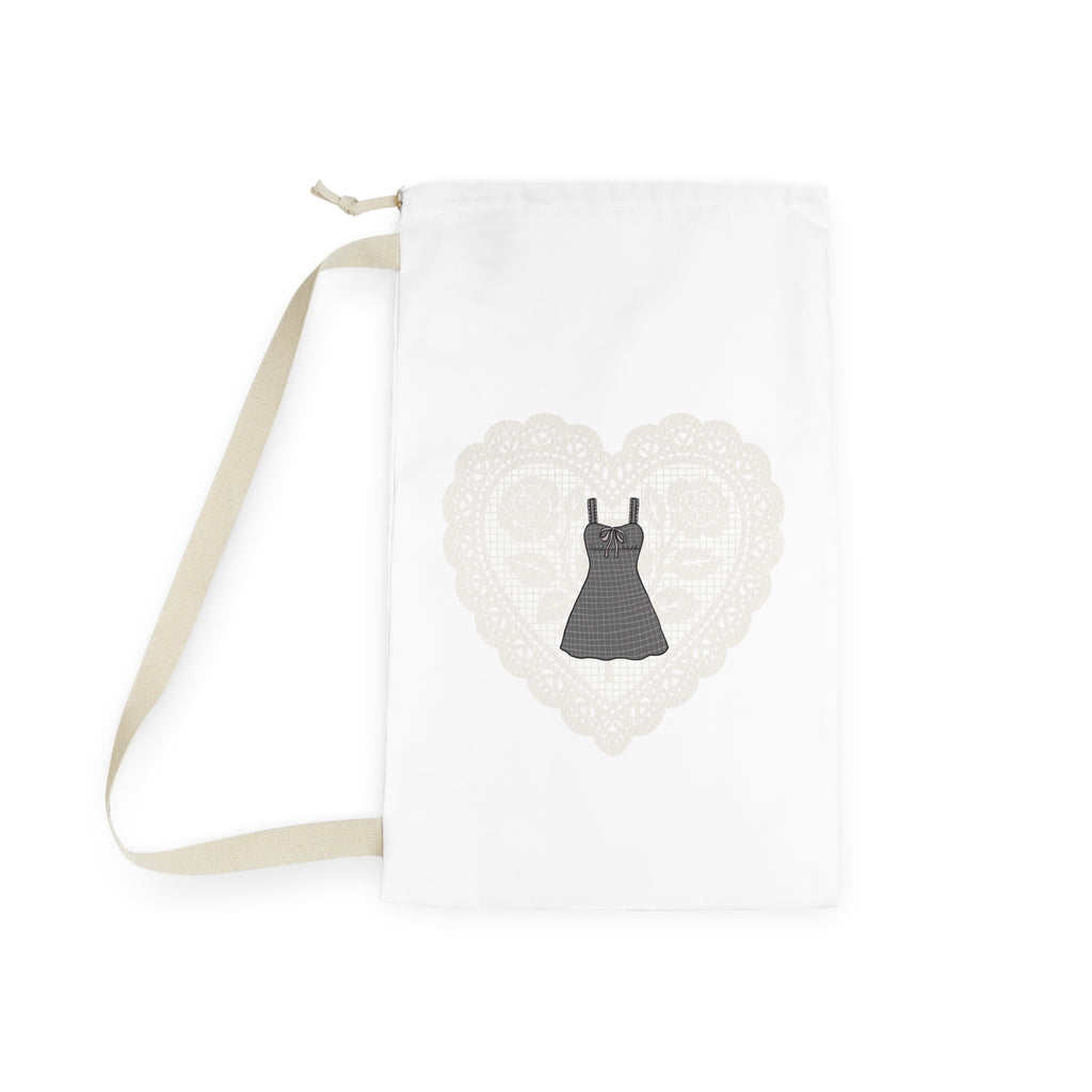 Dress Laundry Bag — Lace Heart Drawstring Laundry Bag