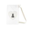 Dress Laundry Bag — Lace Heart Drawstring Laundry Bag