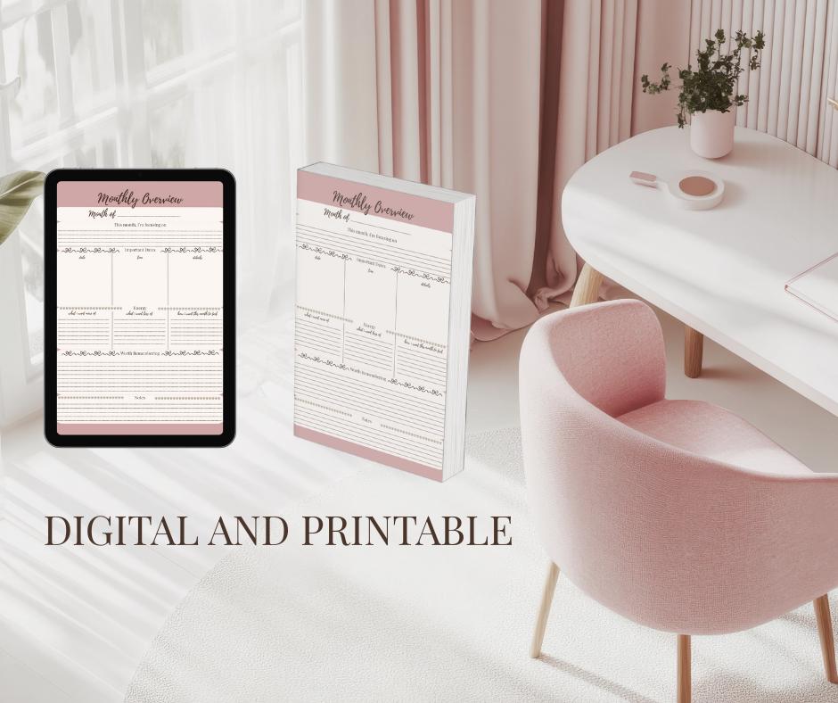 Ultimate Wellness Planner Bundle | 6 Printable Planning Templates | Daily, Weekly, Monthly, Gratitude, Habit & Reset PDF