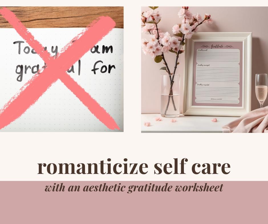 Soft Gratitude Planner Printable | Three Beautiful Things Daily Reflection PDF